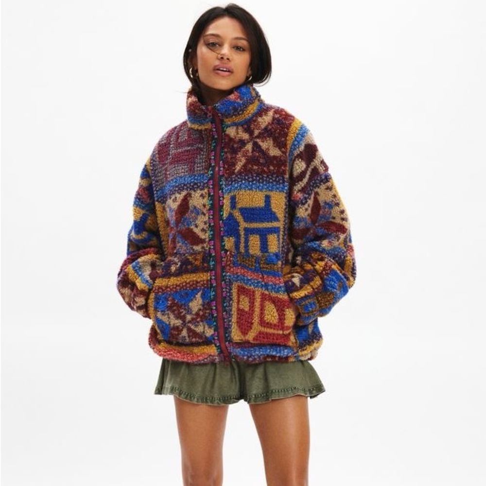 !!!SOLD!!! Urban Oufitters BDG Mae Piled Fleece Zip-up Jacket